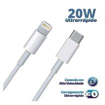 Cabo USB Tipo-C 20W Turbo compativel iPhone/iPad SE2 X XR XS 11 12 13 14 15 - Lenox
