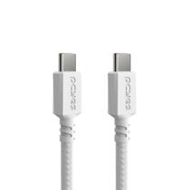 Cabo USB TIPO-C 3.1 P/ USB TIPO-C 3.1 - Branco - 3METROS - NYLON - PUCP3B