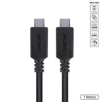 Cabo usb tipo c 3.1 p usb tipo c power delivery 100w p smartphone 1 metro preto - p31uccp-1 - PCYES Cabo usb tipo c 3.1 p usb tipo c power delivery 100w p smartphone 1 metro preto - p31uccp-1 - PCYES