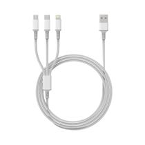 Cabo USB Tipo C 3 Em 1 De Carregamento Rápido Trançado Para iPhone 17 16 15 Huawei Samsung Cabo USB Tipo C 3 Em 1 De Carregamento Rápido Trançado Para iPhone 17 16 15 Huawei Samsung