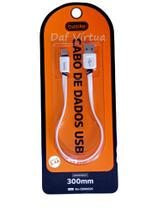 Cabo Usb Tipo C 30cm 2.4 Dados universal Original
