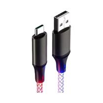 Cabo USB Tipo-C Colorido RGB De Carregamento Rápido Para Huawei Xiaomi iPhone 13 Super 6A Com Efeito Cabo USB Tipo-C Colorido RGB De Carregamento Rápido Para Huawei Xiaomi iPhone 13 Super 6A Com Efeito