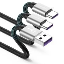 Cabo USB Tipo C CyvenSmart 3 m Carregamento Rápido Kit com 2 Cabo USB Tipo C CyvenSmart 3 m Carregamento Rápido Kit com 2