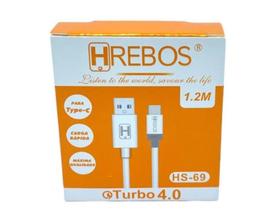 Cabo Usb Tipo C - Dados Carga Branco 1,2 Metro
