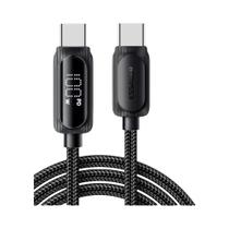 Cabo USB Tipo C De Carregamento Rápido 100W 3m Essager Para MacBook iPad iPhone Xiaomi Com Display Cabo USB Tipo C De Carregamento Rápido 100W 3m Essager Para MacBook iPad iPhone Xiaomi Com Display