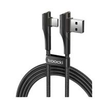 Cabo USB Tipo C De Carregamento Rápido 3A Com Conector Duplo Em Ângulo De 90 Graus Para Huawei Cabo USB Tipo C De Carregamento Rápido 3A Com Conector Duplo Em Ângulo De 90 Graus Para Huawei