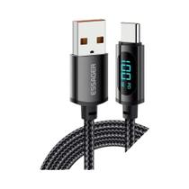 Cabo USB Tipo C de Carregamento Rápido (66W/100W) - Compatível com Huawei, Honor, Xiaomi e Samsung