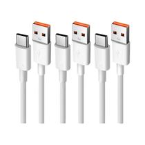 Cabo USB Tipo C De Carregamento Rápido 6A 3 Peças Para Huawei Mate 50 60 Honor OPPO Vivo Cabo De Cabo USB Tipo C De Carregamento Rápido 6A 3 Peças Para Huawei Mate 50 60 Honor OPPO Vivo Cabo De