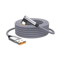 Cabo USB Tipo C De Carregamento Rápido 6A Com Conector Em L 3m 5m 8m Para Samsung Huawei Xiaomi Oppo