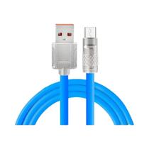 Cabo USB Tipo C De Silicone Líquido 120W 6A Super Carregamento Rápido 2M Para Huawei Samsung Xiaomi