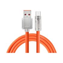 Cabo USB Tipo C de Silicone Líquido - Carga Super Rápida 120W 6A (2m) - Compatível com Huawei, Samsung e Xiaomi