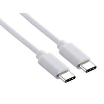 Cabo USB Tipo C Duplo Duas Pontas Type C 1M Rápido 2.1A Cabo USB Tipo C Duplo Duas Pontas Type C 1M Rápido 2.1A
