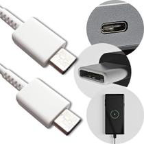 Cabo USB Tipo C Duplo Original Samsung S21 S22 S23 Branco Cabo USB Tipo C Duplo Original Samsung S21 S22 S23 Branco