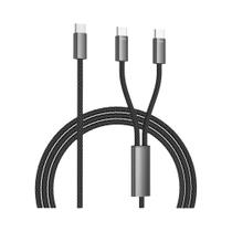 Cabo USB Tipo C Duplo Para Carregamento Rápido 2 Em 1 PD 60W Para iPhone 15 16 pro Xiaomi Huawei Cabo USB Tipo C Duplo Para Carregamento Rápido 2 Em 1 PD 60W Para iPhone 15 16 pro Xiaomi Huawei