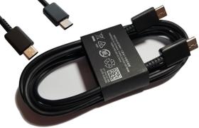 Cabo USB Tipo C Duplo Samsung 1,80M Preto Cabo USB Tipo C Duplo Samsung 1,80M Preto