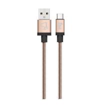 Cabo USB-Tipo-C ELG Inox Dourado 1m - INXC10GD