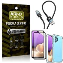 Cabo Usb Tipo C Hs-302 Samsung A32 5G+Capinha+Película 3D