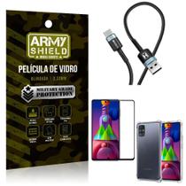 Cabo Usb Tipo C Hs-302 Samsung M51+Capinha+Película 3D - Armyshield
