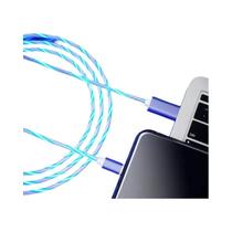 Cabo USB Tipo C LED De Carregamento Rápido 3A Para Samsung Xiaomi OPPO Huawei iPhone Micro USB