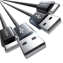 Cabo USB Tipo C LISEN para Samsung e iPhone 15 Pro Max - Carplay