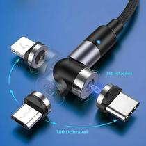 Cabo USB Tipo C Magnético Universal Para iPhone Xiaomi TOPK AM59 Cabo Carregador Micro USB Cabo USB Tipo C Magnético Universal Para iPhone Xiaomi TOPK AM59 Cabo Carregador Micro USB