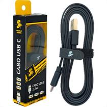 Cabo Usb Tipo C Mobile Para Carregador Pix Flat 5Gb - 1,20M Preto - 018-0038 Cabo Usb Tipo C Mobile Para Carregador Pix Flat 5Gb - 1,20M Preto - 018-0038