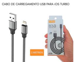 Cabo Usb Tipo C ou iOS Turbo Carregamento Rápido Celular Tablet Agold