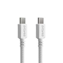 Cabo USB TIPO-C P/ USB TIPO-C 2.0 - Branco - 3M - NYLON - PUCC2-3B