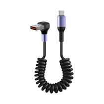 Cabo USB Tipo C Para C Com Carregamento Rápido 6A 66W, Conector Em Ângulo De 90 Graus, Cordão