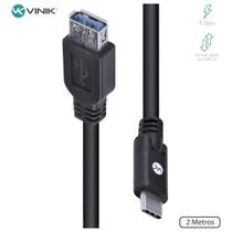 Cabo usb tipo c para extensor usb a femea v3.2 2m c32uaf-2