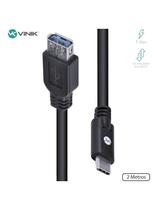 Cabo Usb Tipo C Para Extensor Usb A Fêmea V3.2 Gen1 5gbps 2 Metros - C32uaf-2