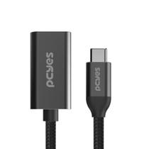Cabo USB TIPO-C para HDMI Fêmea 2.0 4K/60HZ - Preto - 15CM - PUCF-15 Cabo USB TIPO-C para HDMI Fêmea 2.0 4K/60HZ - Preto - 15CM - PUCF-15