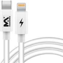 Cabo USB Tipo C para IP 1 Metro Branco para Smartphone e Tablet
