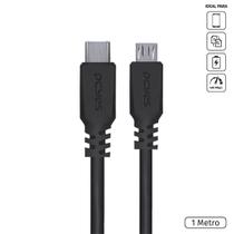 Cabo USB Tipo-C Para Micro USB B 2.0 Preto 1 Metro Pucmp-1 Cabo USB Tipo-C Para Micro USB B 2.0 Preto 1 Metro Pucmp-1
