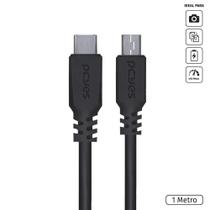 Cabo usb tipo c para mini usb b 2.0 para type c tipo c 1 metro preto - pucmbp-1 - PCYES