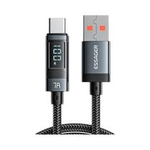 Cabo USB Tipo C PD100W 90 Graus 5A Carregamento Rápido Com Display LED Para Macbook Xiaomi Samsung