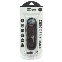 Cabo USB Tipo C Preto Modelo 3.0 Carga Rápida Cabo USB Tipo C Preto Modelo 3.0 Carga Rápida