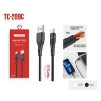 Cabo USB Tipo C Tomate TC209C Carregamento Rápido e Sincronização Dados Reforçado Cabo USB Tipo C Tomate TC209C Carregamento Rápido e Sincronização Dados Reforçado