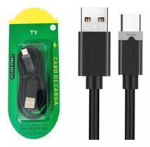 Cabo usb tipo c turbo celular ty 1 metro Cabo usb tipo c turbo celular ty 1 metro
