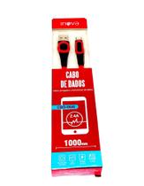 Cabo Usb tipo C Turbo Dados e Carga Blindado Universal Original - Vermelho