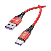 Cabo USB Tipo C Vermelho De Carregamento Rápido 1M Para Samsung Xiaomi USLION 5A Cabo De Dados E Cabo USB Tipo C Vermelho De Carregamento Rápido 1M Para Samsung Xiaomi USLION 5A Cabo De Dados E