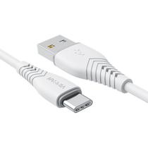 Cabo USB Tipo-C Vfan Anti-Break Fast Charging 1 Metro Branco