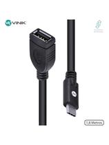 Cabo Usb Tipo C X Extensor Usb A Fêmea 2.0 1.8 Metros - C20uaf-2