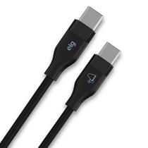 Cabo USB TipoC para TipoC, Carga Rápida 100W 5A, Cabo e malha trançada, 2 metros, TC1002, ELG