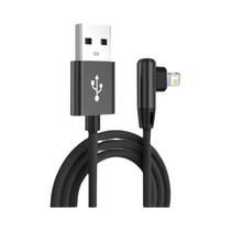 Cabo USB Trançado De Carregamento Rápido Em Ângulo De 90 Graus Para iPhone 14 13 12 11 pro XS Max XR