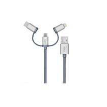 Cabo USB Trio (USB-C/LIGHTNING/MICRO-USB) OEX CE301