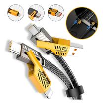 Cabo Usb Turbo 65w/27w 4 Em 1 Carregador Tipo C Compativel iPhone Cabo Usb Turbo 65w/27w 4 Em 1 Carregador Tipo C Compativel iPhone