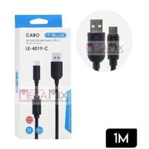 Cabo USB + Type C 1M 2A LE-4019-C - It-Blu Cabo USB + Type C 1M 2A LE-4019-C - It-Blu