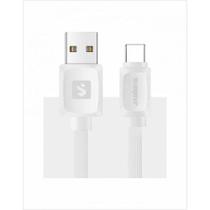 Cabo USB Type C emborrachado Flat 1m 2.4A Sumexr SS-B13C