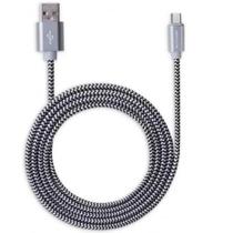 Cabo Usb Type C Preto 1,5M Nylon - WI345